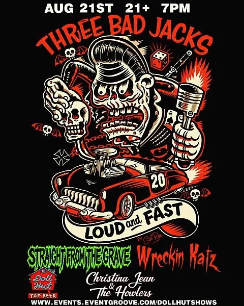 Three Bad Jacks/Straight From The Grave/Wreckin Katz — Let's Go